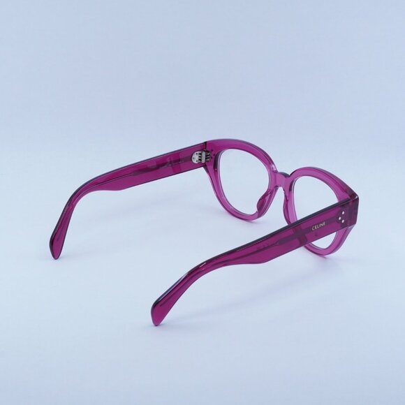 🕶️ New Celine CL50132I 081 Eyeglasses - Transparent Cherry Frame - Picture 9 of 10
